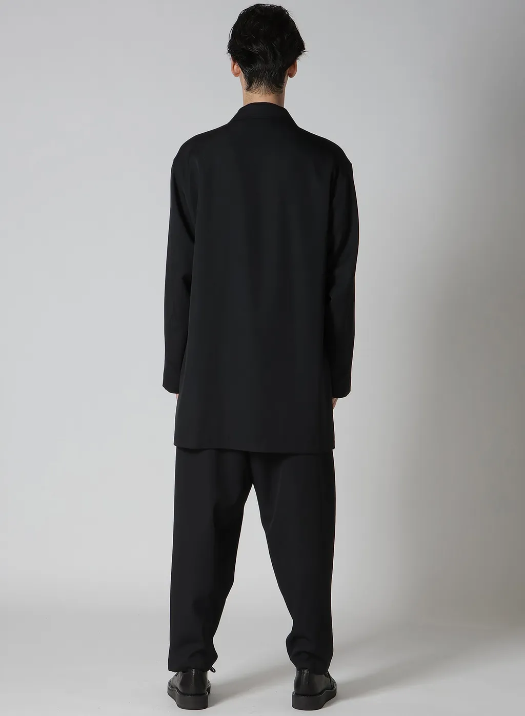 Wool Gabardine Blouson Tailored Jacket