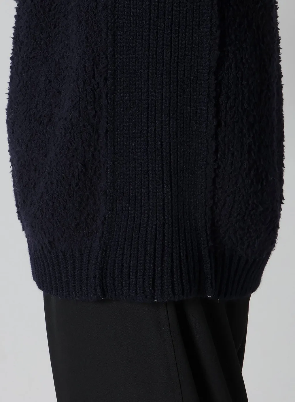 3G Jersey Notch Neck Side Rib Knit