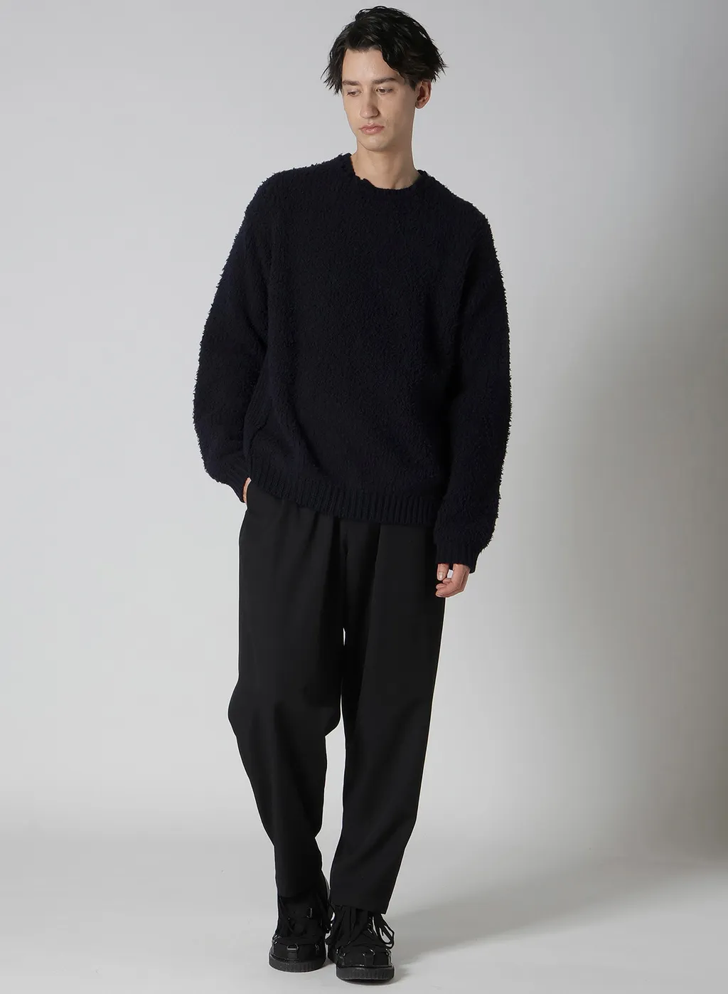 3G Jersey Notch Neck Side Rib Knit