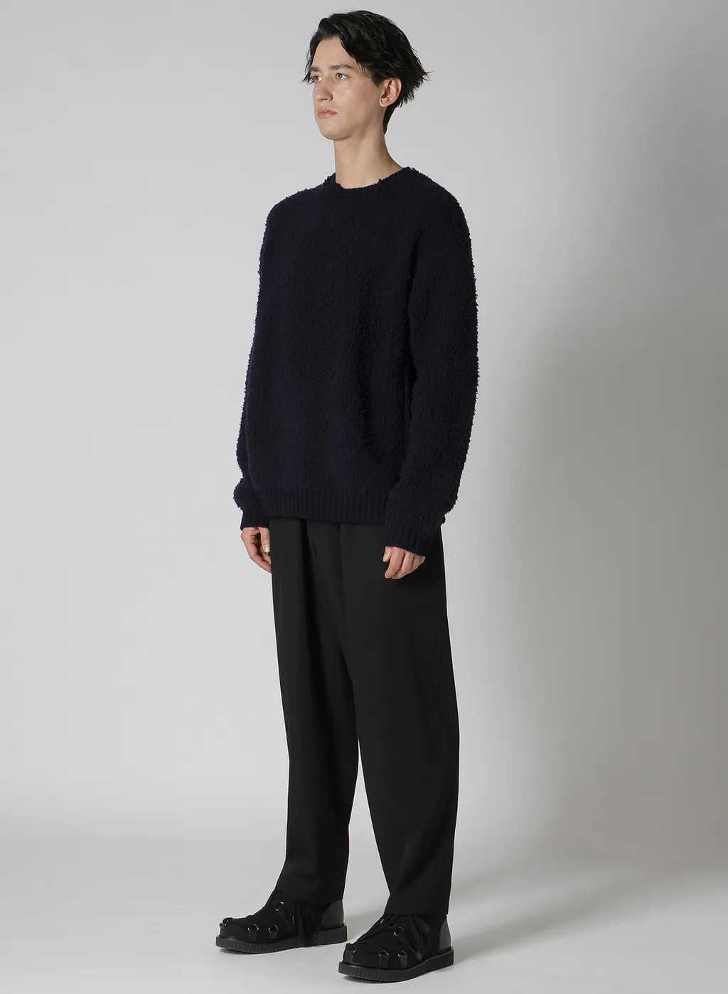 3G Jersey Notch Neck Side Rib Knit