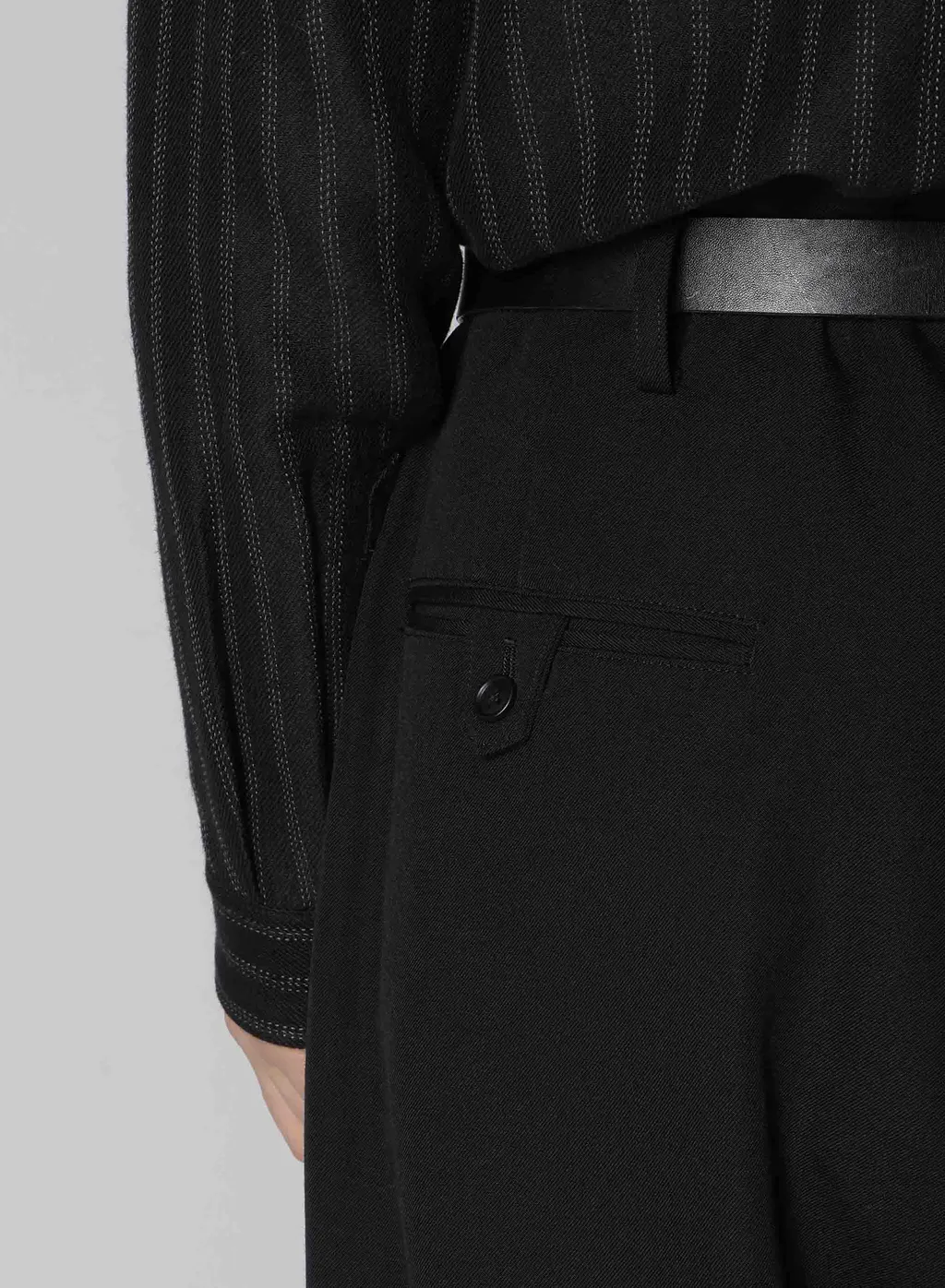Wool Gabardine 2Tucks Tab Pants