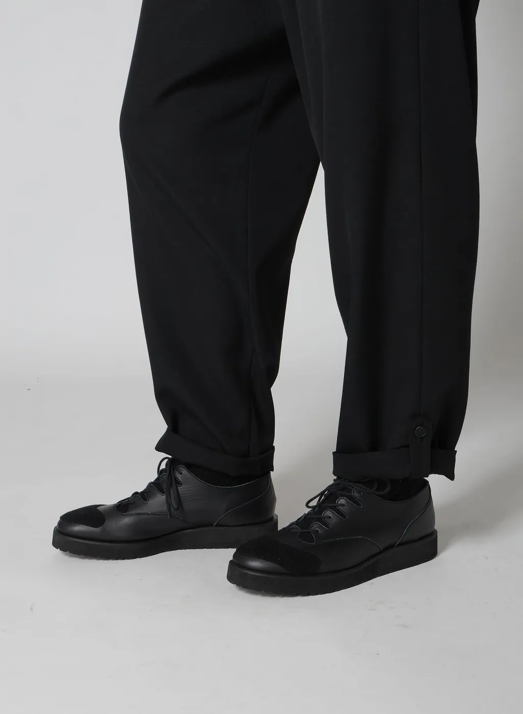 Wool Gabardine 2Tucks Tab Pants