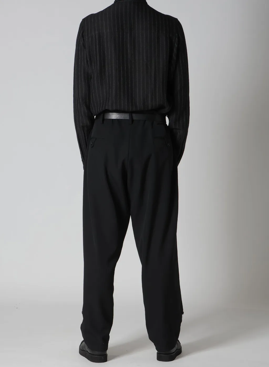 Wool Gabardine 2Tucks Tab Pants