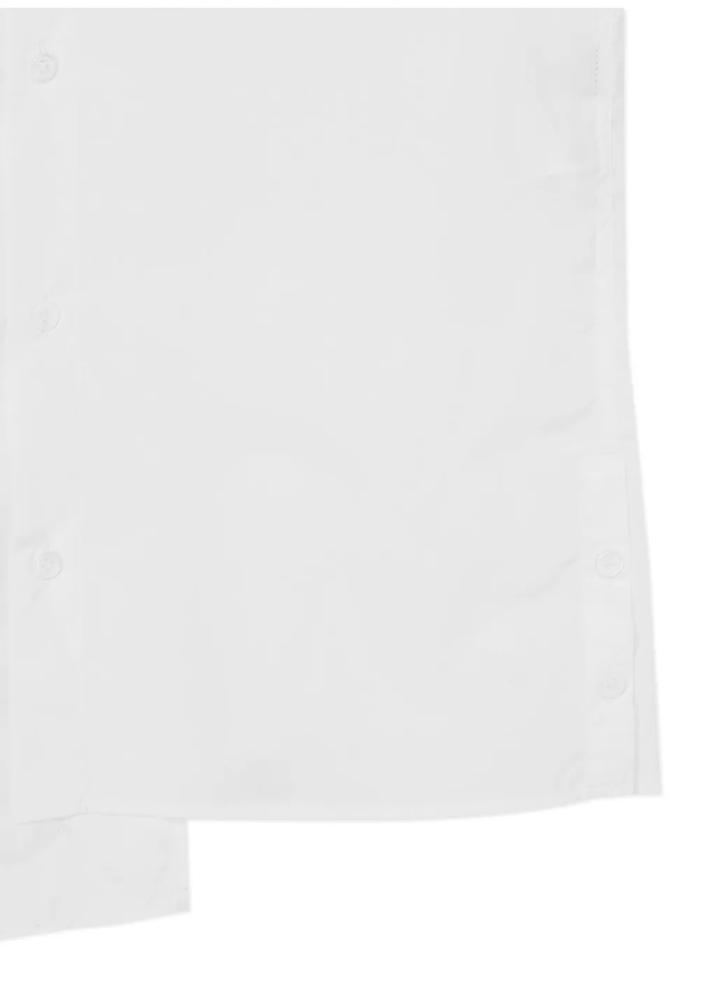 Cotton Broadcloth Shirt With Stole