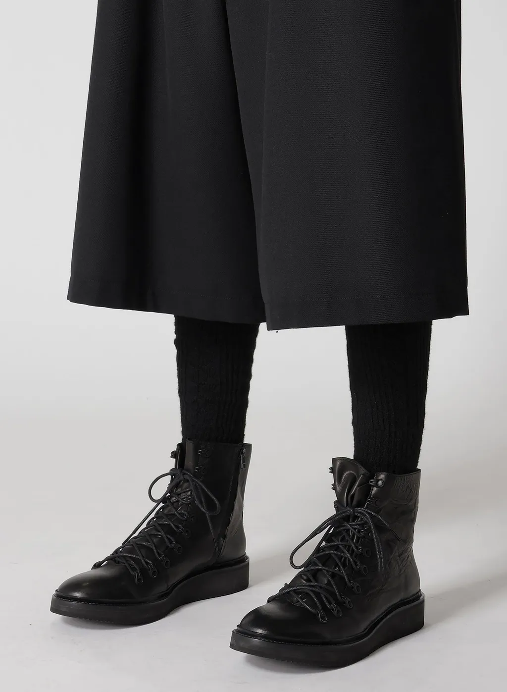 Army Gabardine Pleats Half Pants