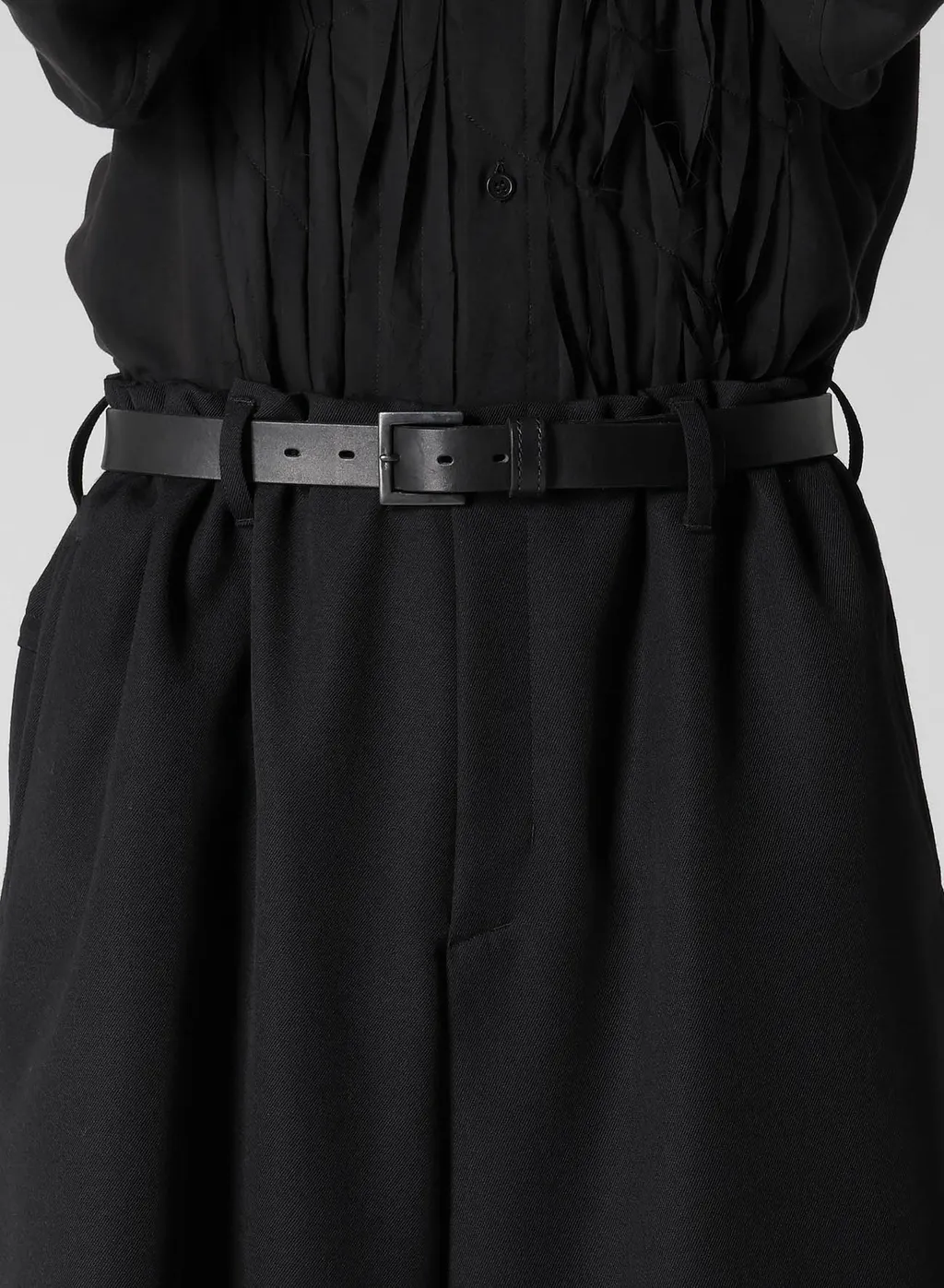 Army Gabardine Pleats Half Pants