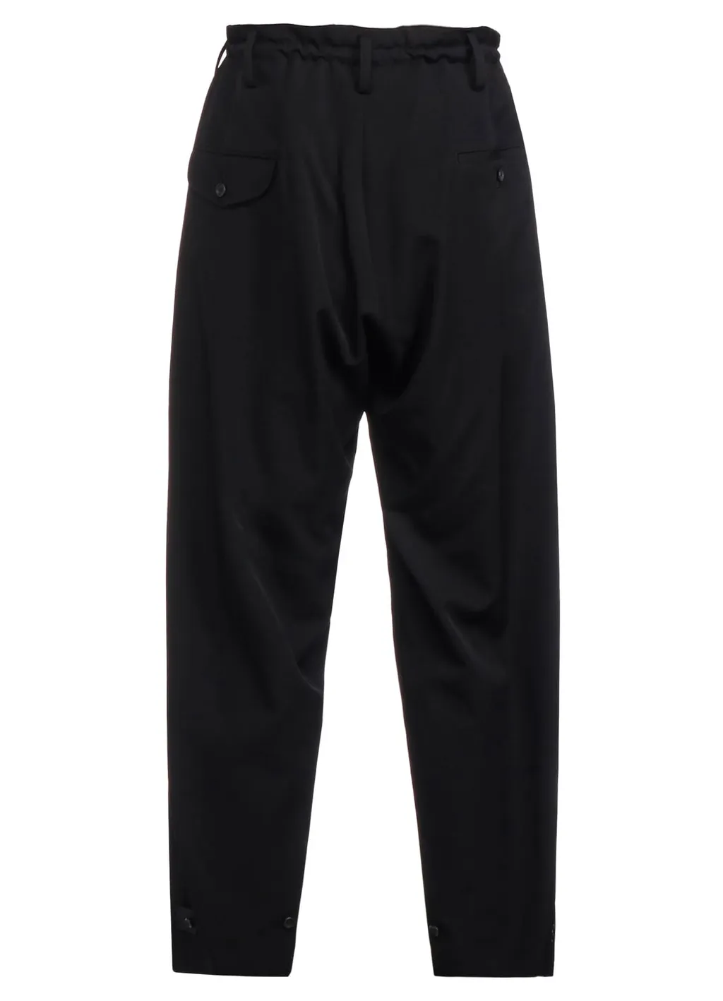 Wool Gabardine Hem Tab Gabardine Pants