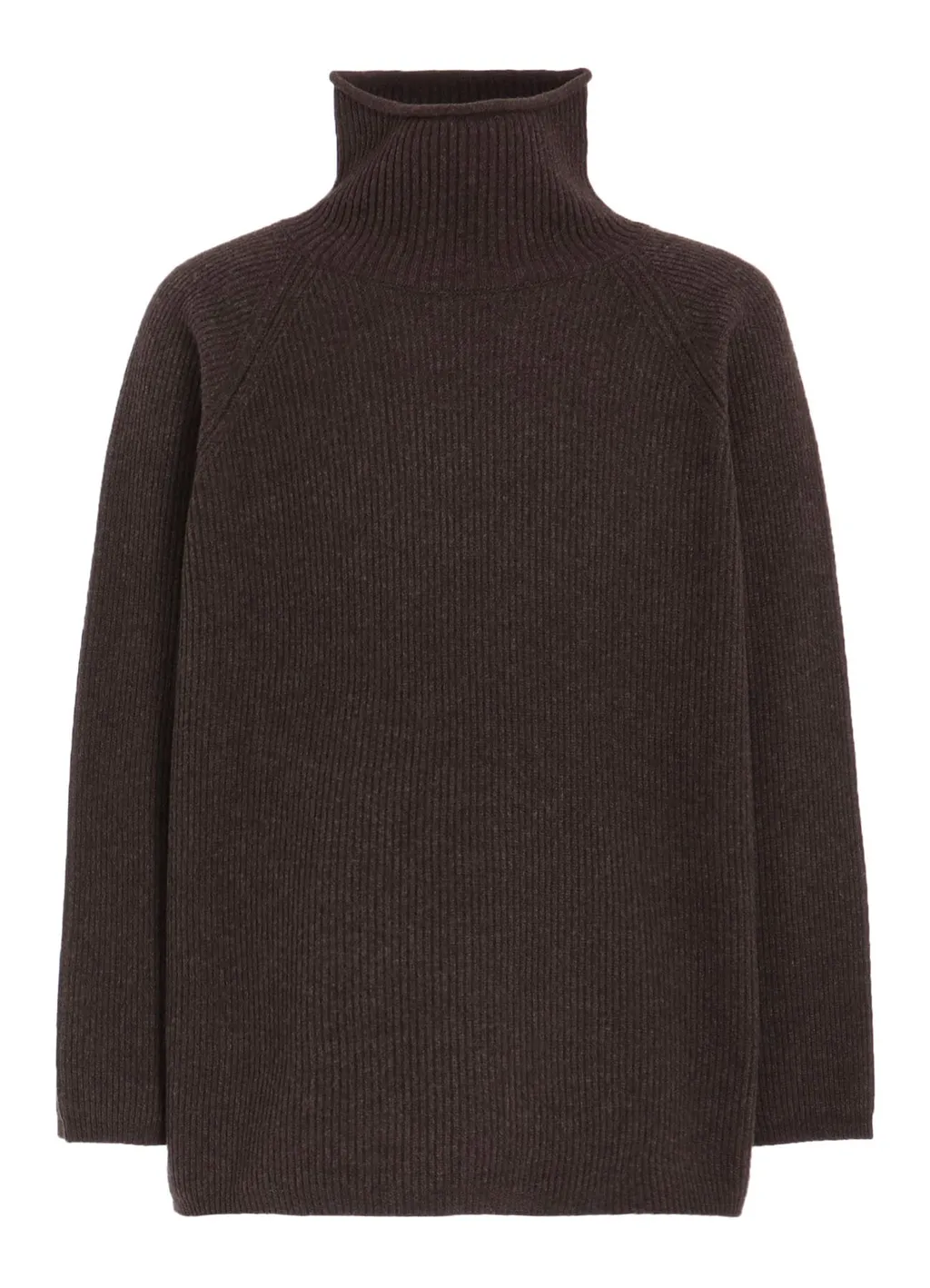 Fine Merino Wool Raglan Turtle Neck