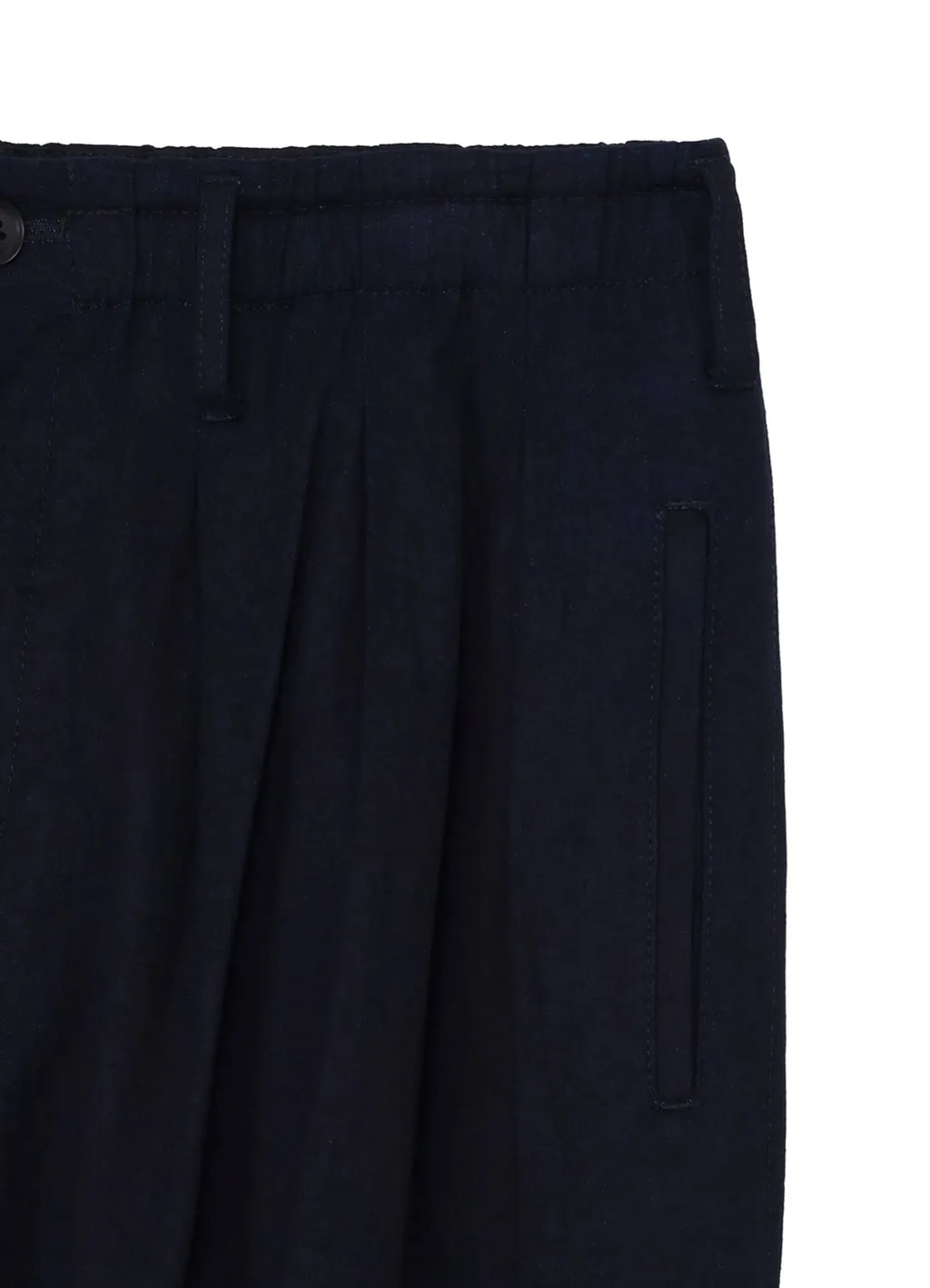 Indigo Dyed Cotton Twill Balloon Pants