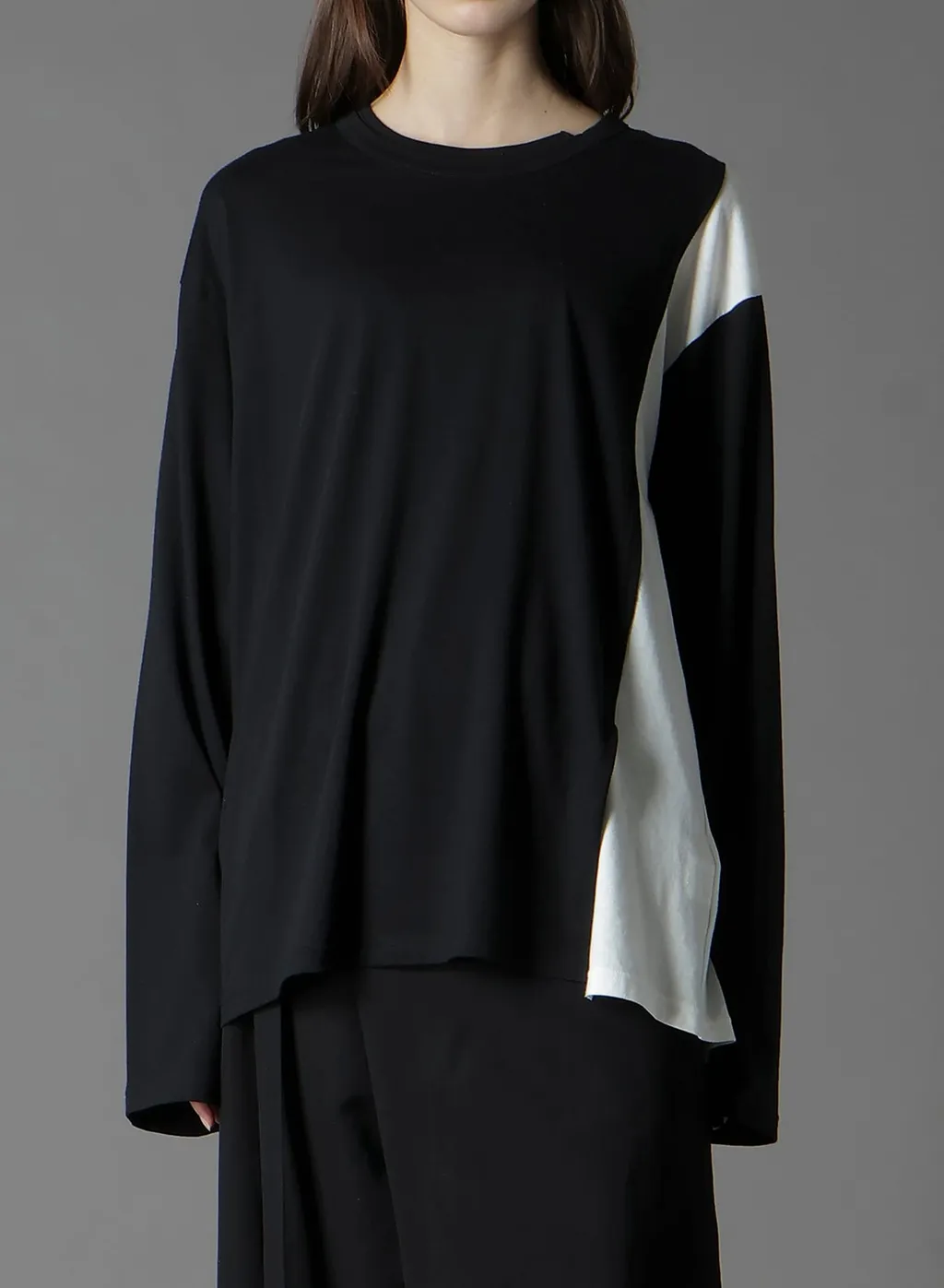 C/Mo Jersey Combination Mix Block Long Sleeved T-Shirt
