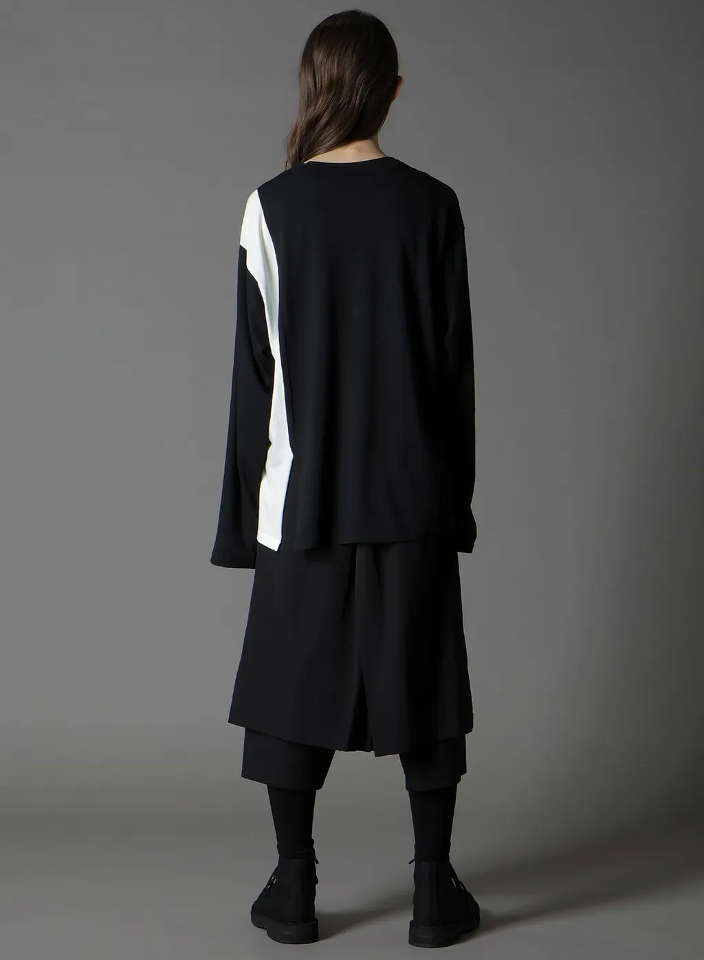 C/Mo Jersey Combination Mix Block Long Sleeved T-Shirt