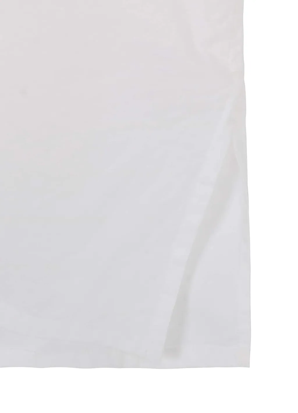 Switching Material Patchwork White Shirt