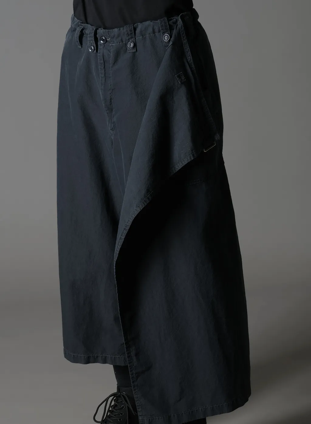 C/Ny Sulfur Dyeing Stone Wash Bio Wrap Skirt Pants