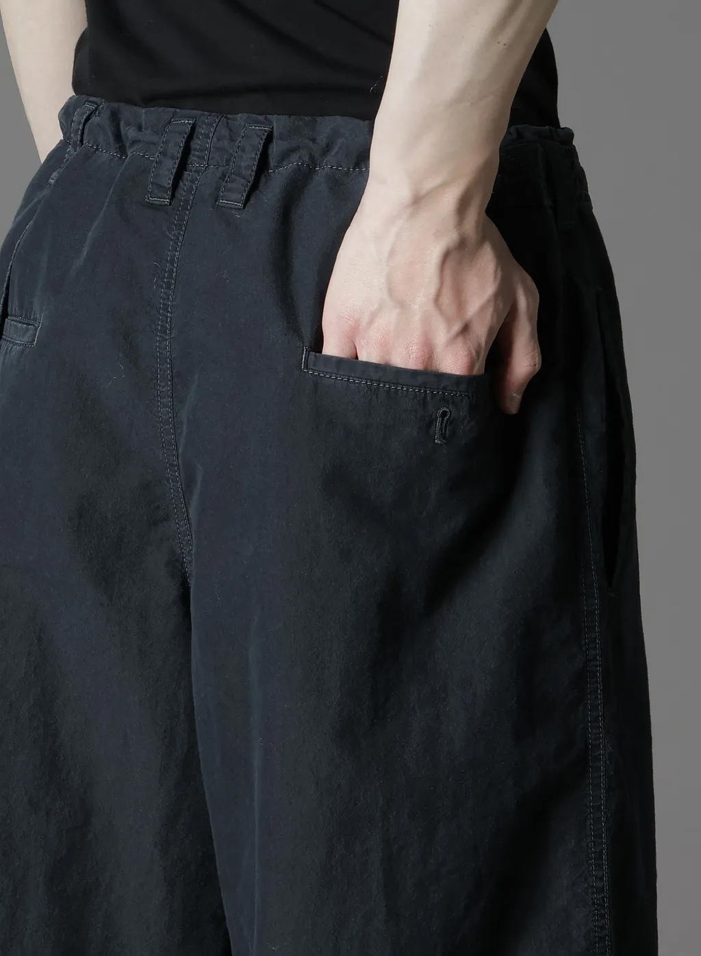 C/Ny Sulfur Dyeing Stone Wash Bio Wrap Skirt Pants