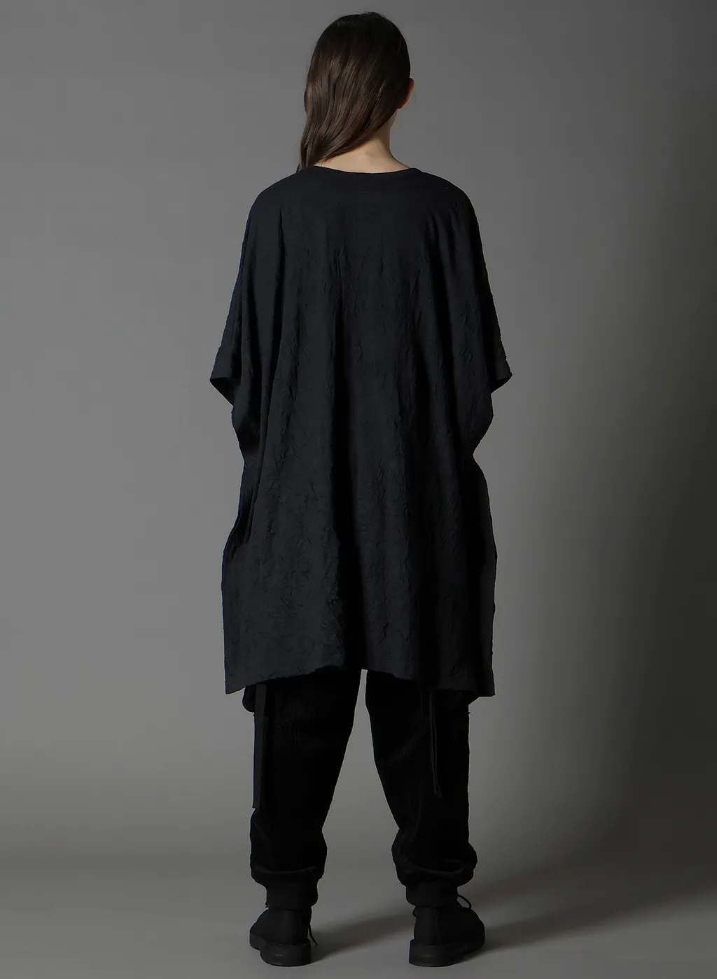 Cathc Washer Wrinkle Jersey Side Button Short Sleeved T-Shirt