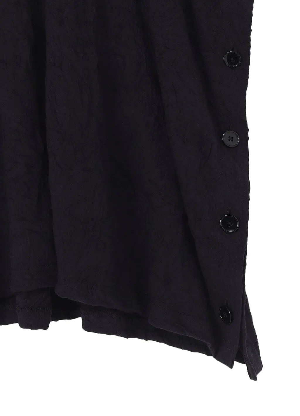 Cathc Washer Wrinkle Jersey Side Button Short Sleeved T-Shirt