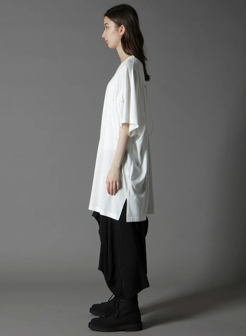 C/Mo Jersey Drawcord French Sleeve T-Shirt