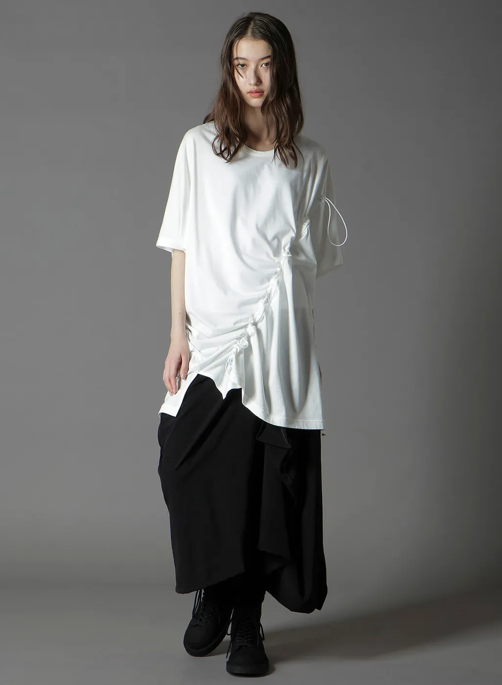 C/Mo Jersey Drawcord French Sleeve T-Shirt