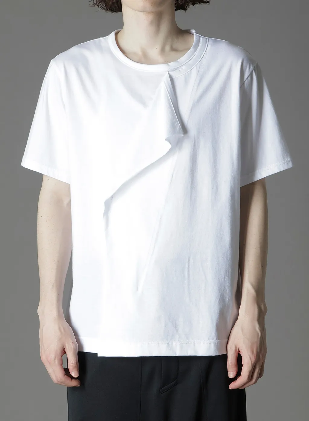 Cotton Jersey Licking Short Sleeved T-Shirt