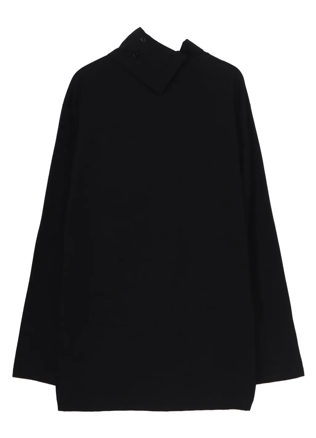 Cotton Jersey Turtleneck Long Sleeved T-Shirt