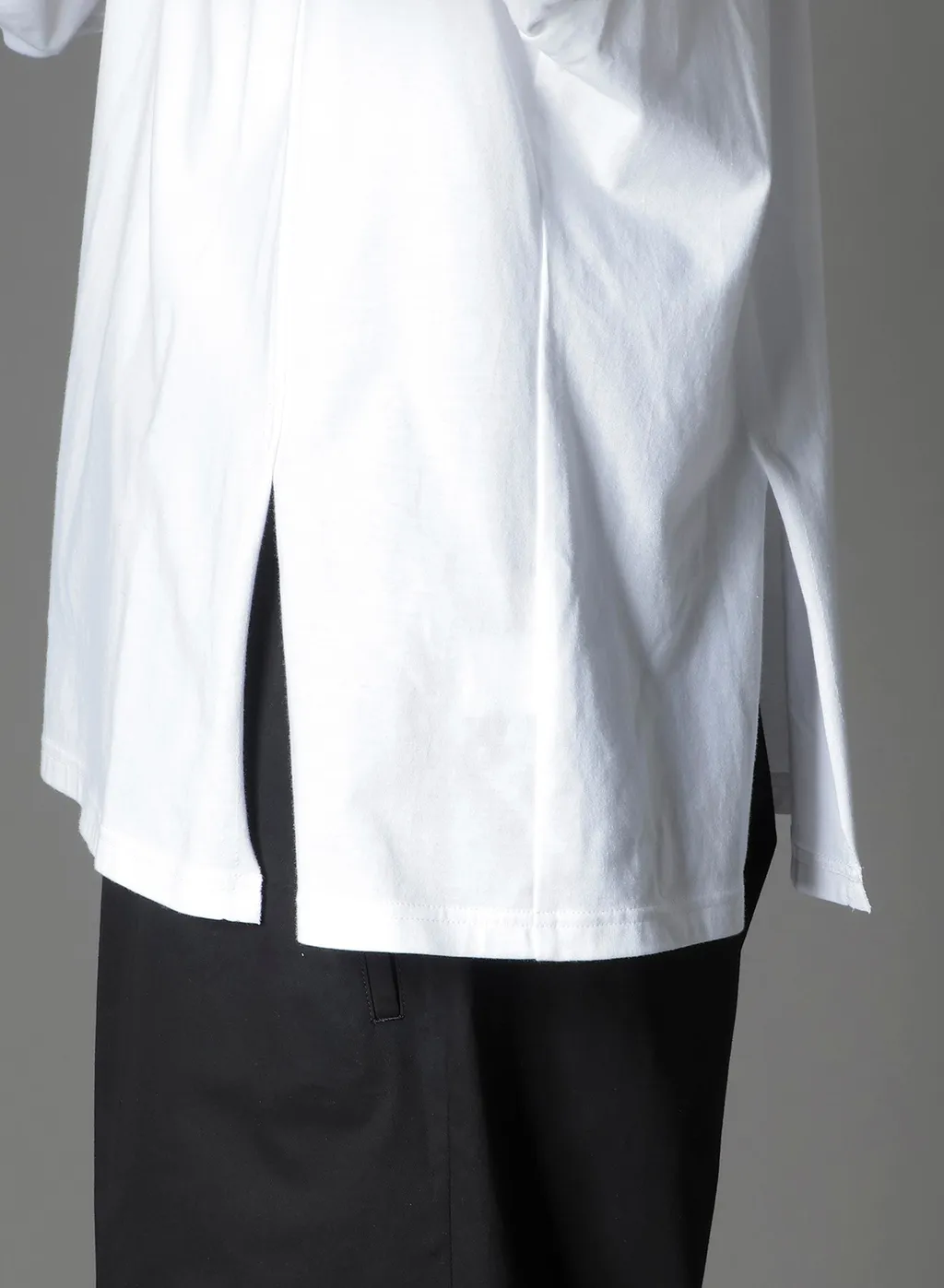 Cotton Jersey Mix Block Long Sleeved T-Shirt