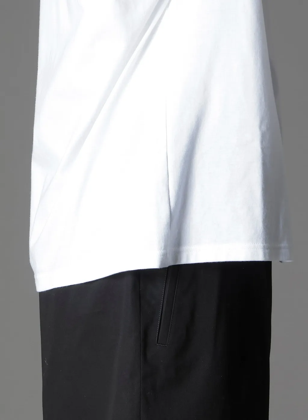 Cotton Jersey Mix Block Long Sleeved T-Shirt