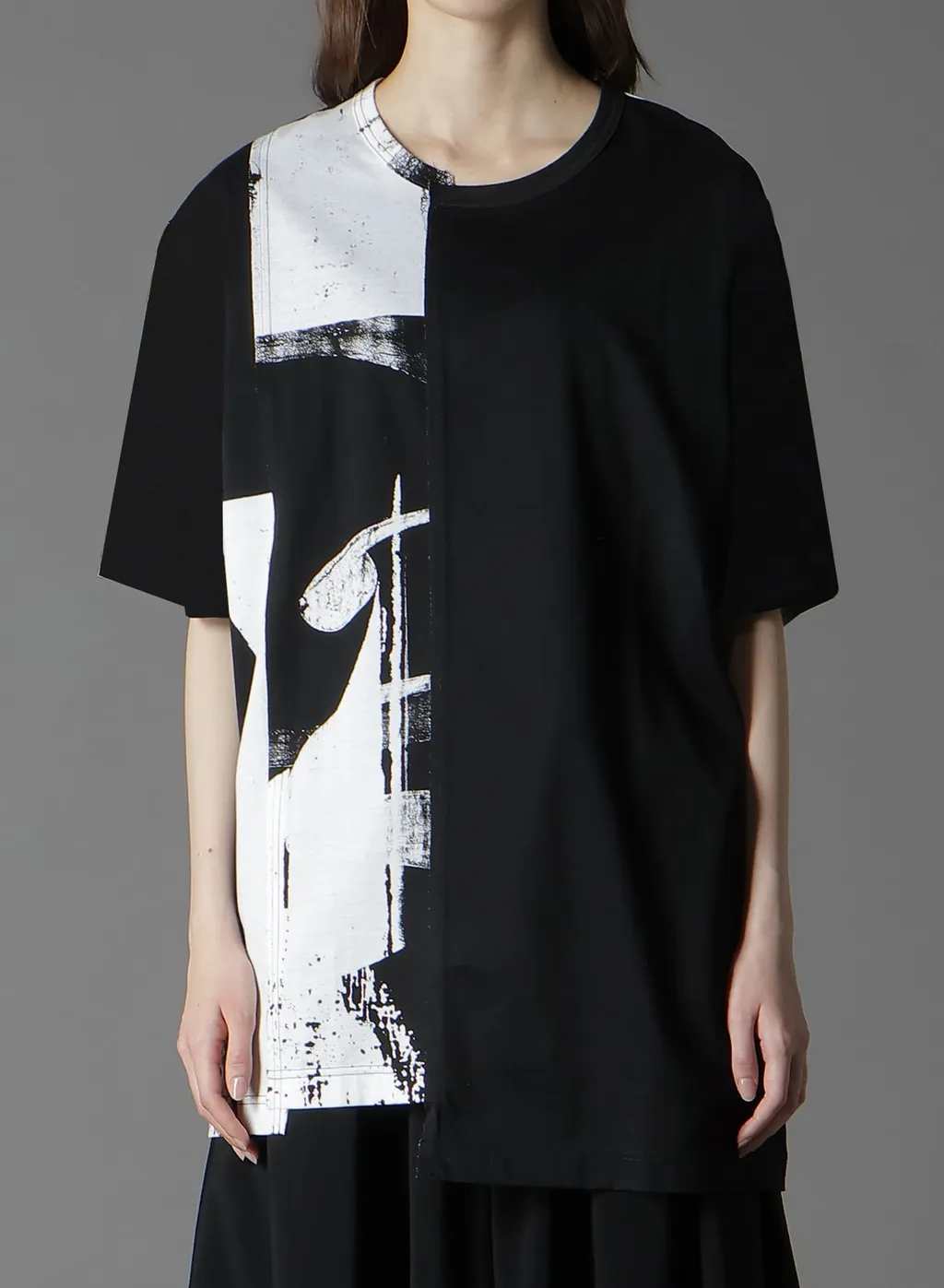 Silkette Jersey Number Pattern Tsujikiri Short Sleeved T-Shirt