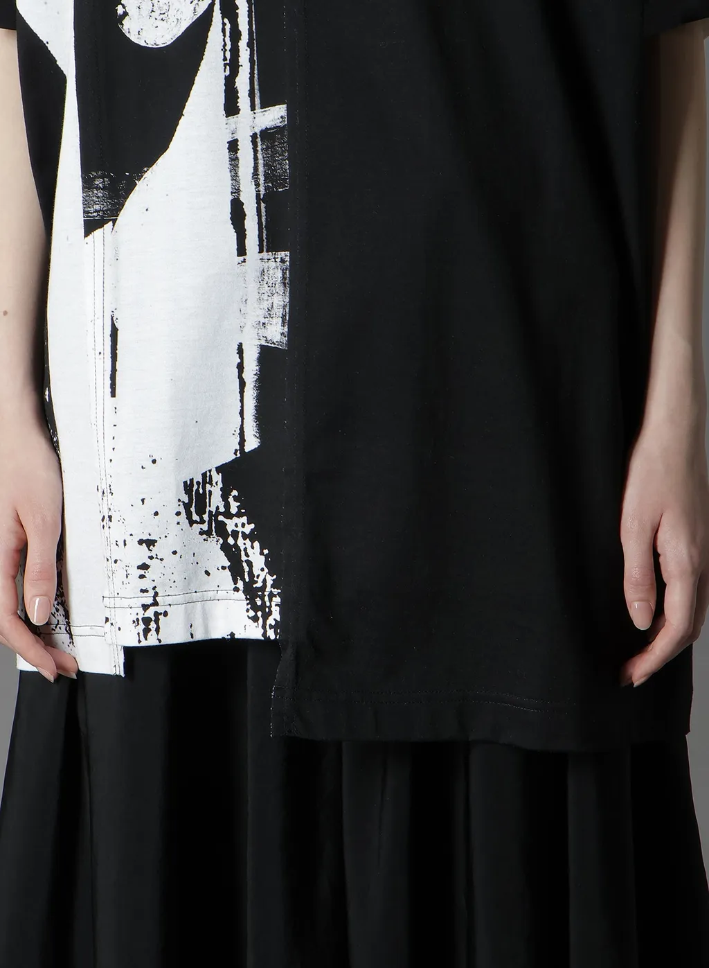 Silkette Jersey Number Pattern Tsujikiri Short Sleeved T-Shirt