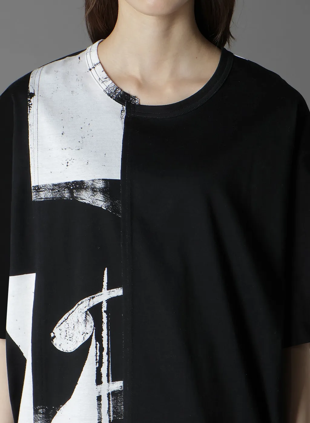 Silkette Jersey Number Pattern Tsujikiri Short Sleeved T-Shirt