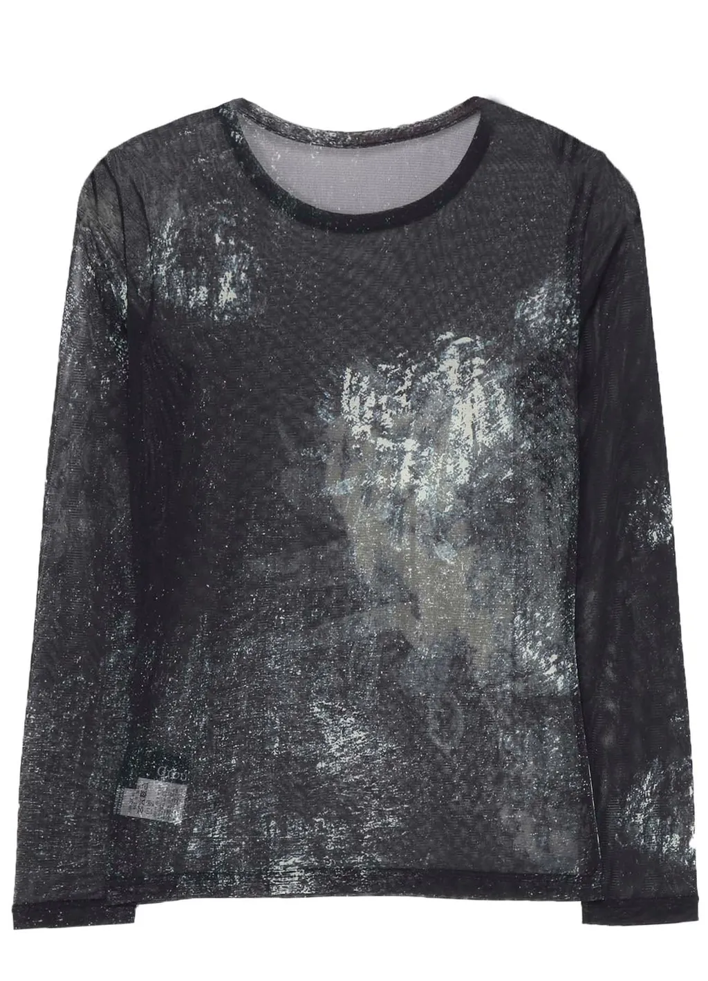 Soft Tulle Floral Pattern Round Neck Tulle