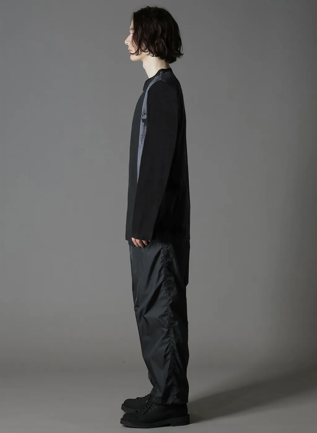 Silkette Jersey Number Pattern Tsujikiri Long Sleeved T-Shirt