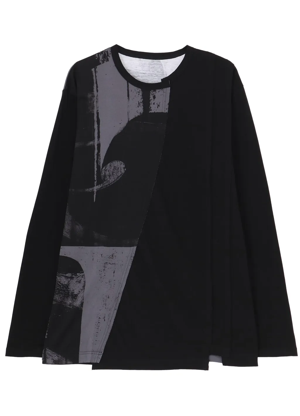 Silkette Jersey Number Pattern Tsujikiri Long Sleeved T-Shirt