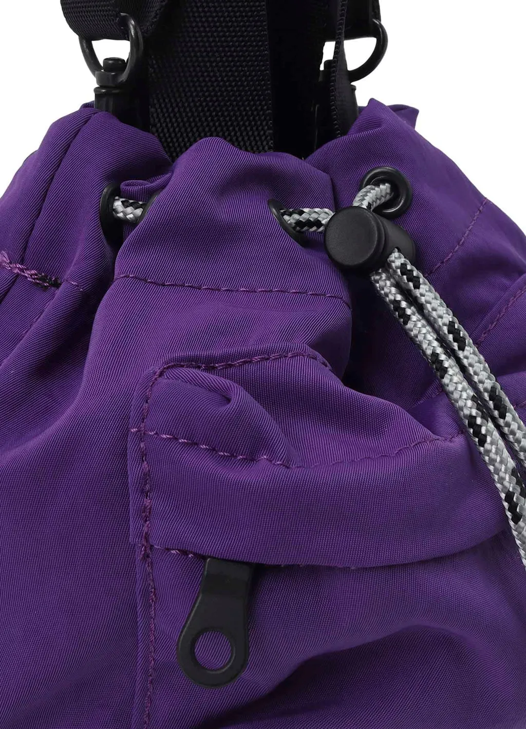 Wrinkled Nylon 2 Way Pouch