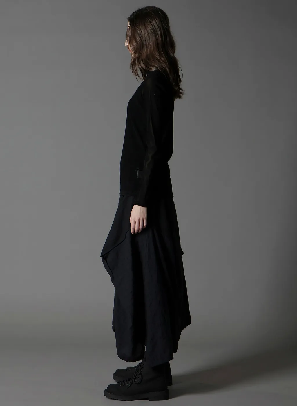 Flocky High Neck Tulle