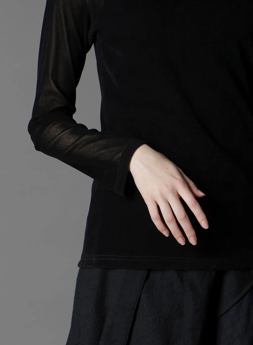 Flocky High Neck Tulle