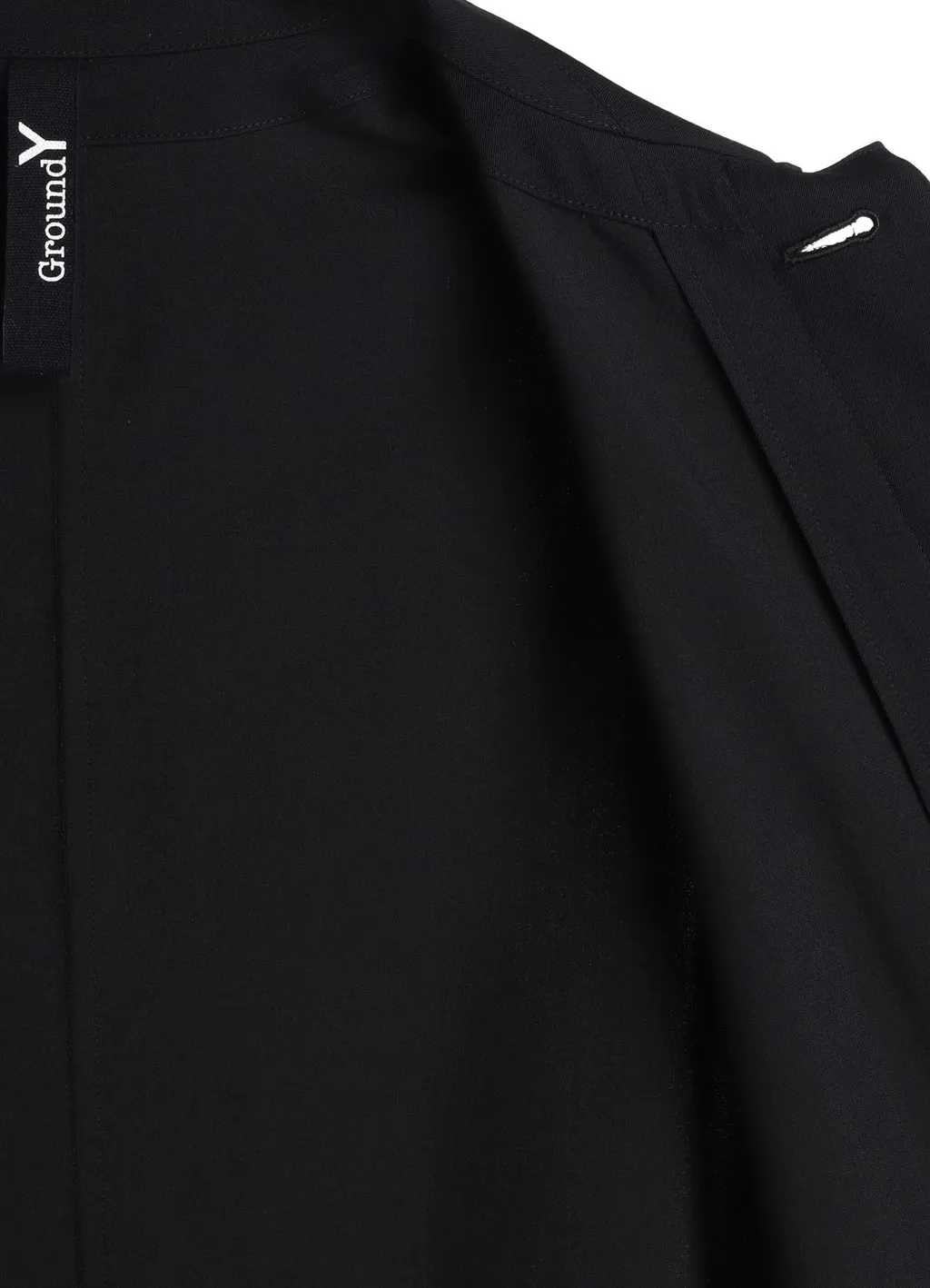 Wool Gabardine Collared Cloak