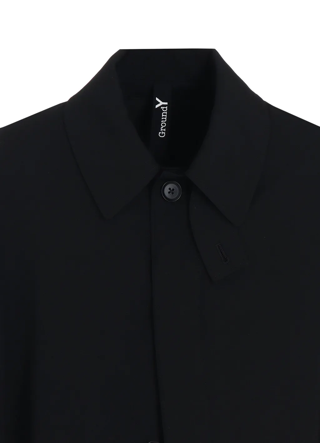 Wool Gabardine Collared Cloak
