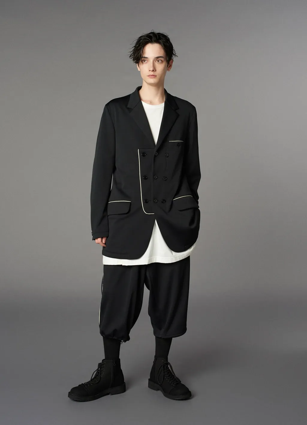 Polyester Smooth Switching Piping Jacket