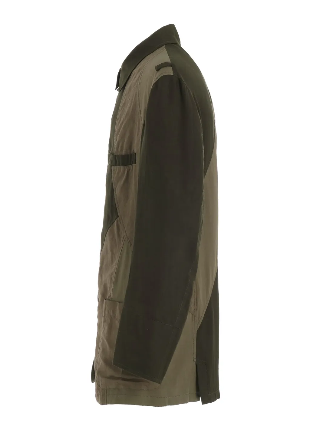 Cubism Patchwork Product Dyed Switching Zip Jacket