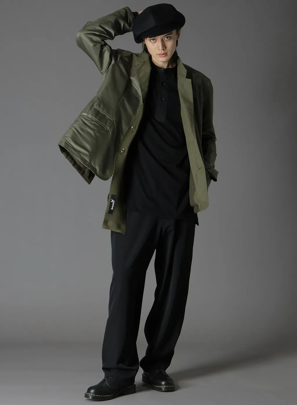 Various Material Combination Jacket Back Extra Material Design