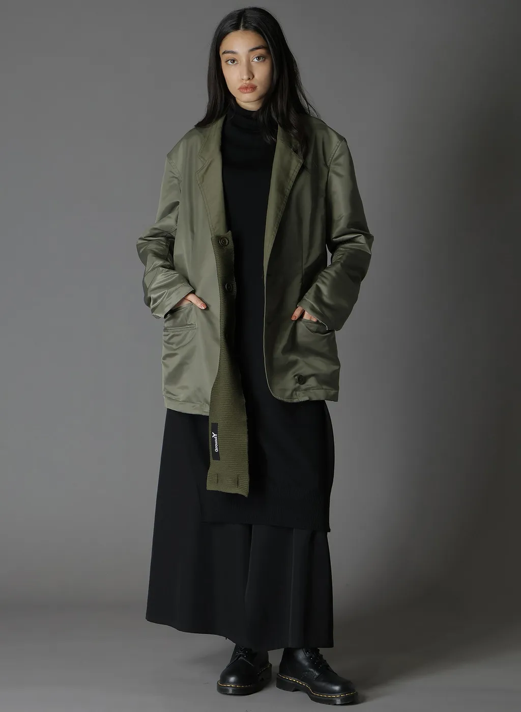 Various Material Combination Jacket Back Extra Material Design