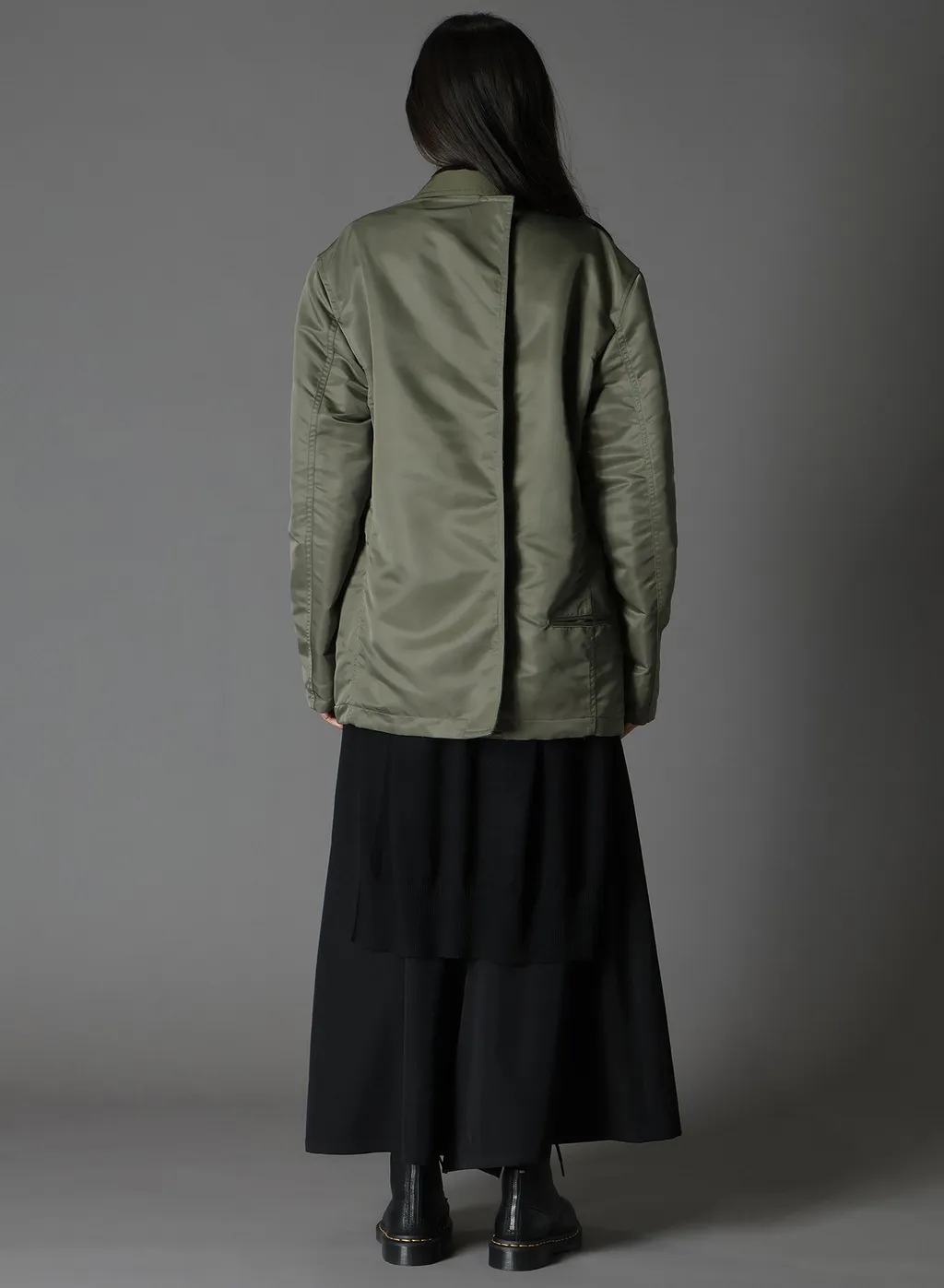 Various Material Combination Jacket Back Extra Material Design