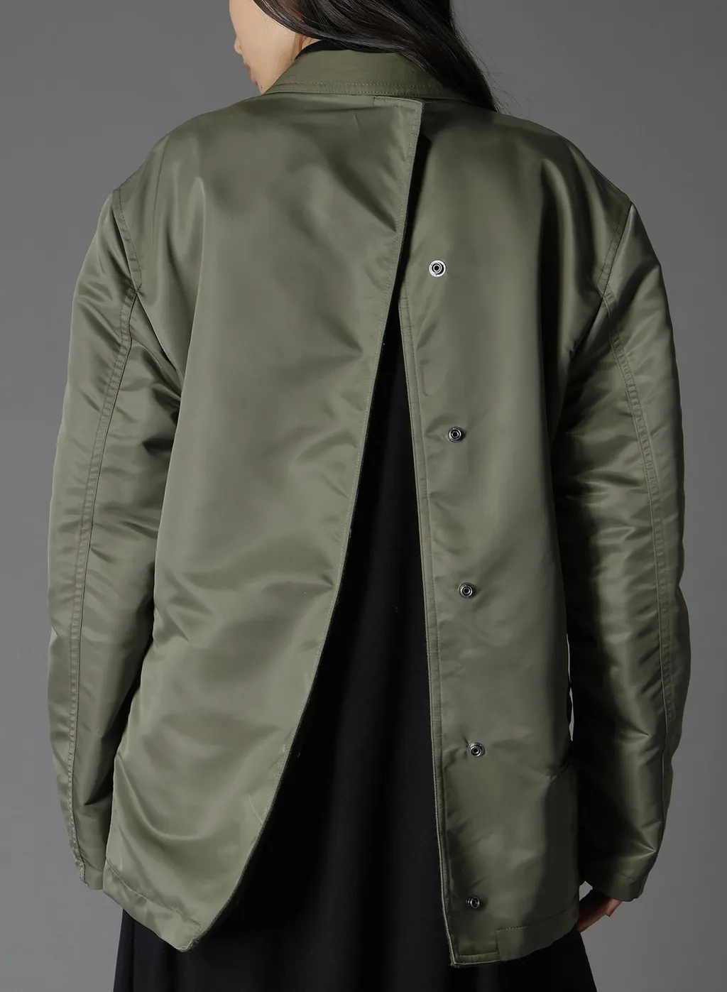 Various Material Combination Jacket Back Extra Material Design