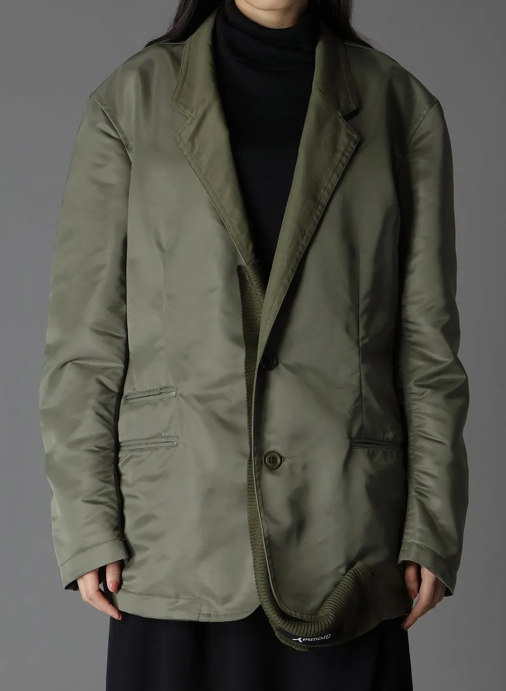 Various Material Combination Jacket Back Extra Material Design