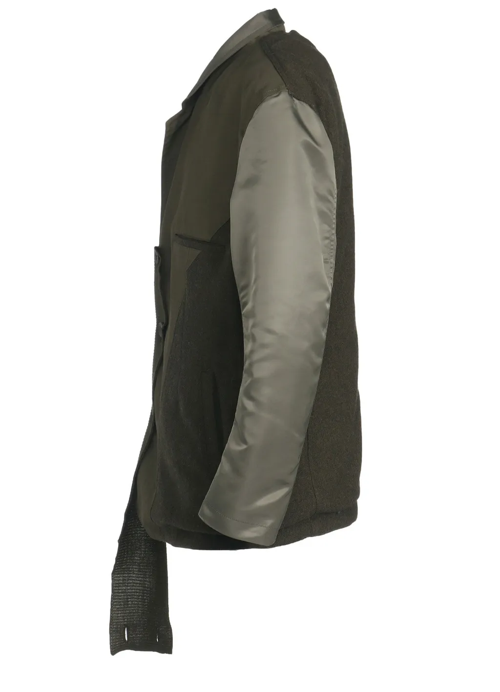Various Material Combination Jacket Back Extra Material Design