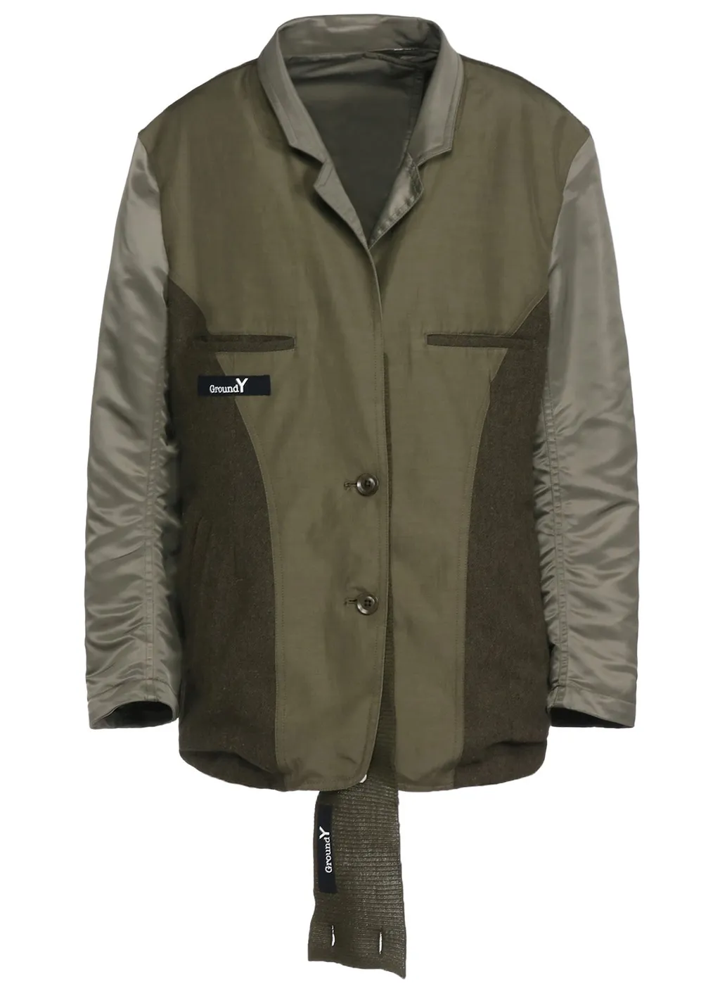 Various Material Combination Jacket Back Extra Material Design