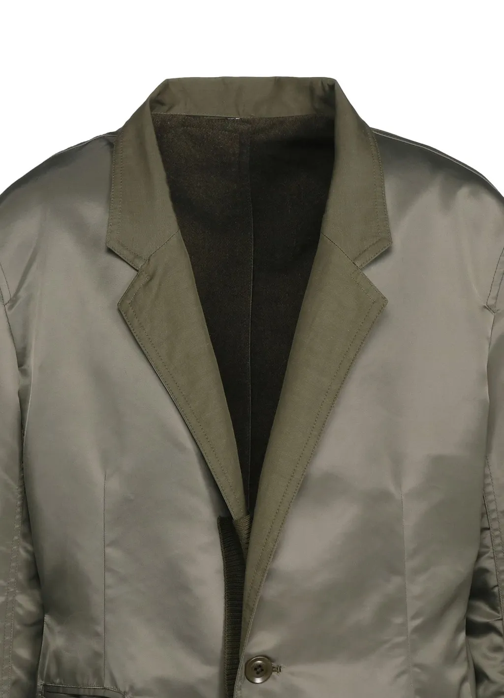 Various Material Combination Jacket Back Extra Material Design