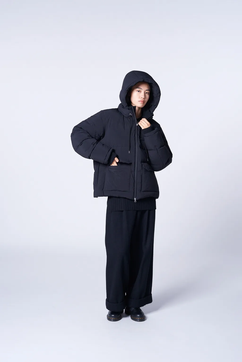 Salt Shrink Typewriter Down Jacket