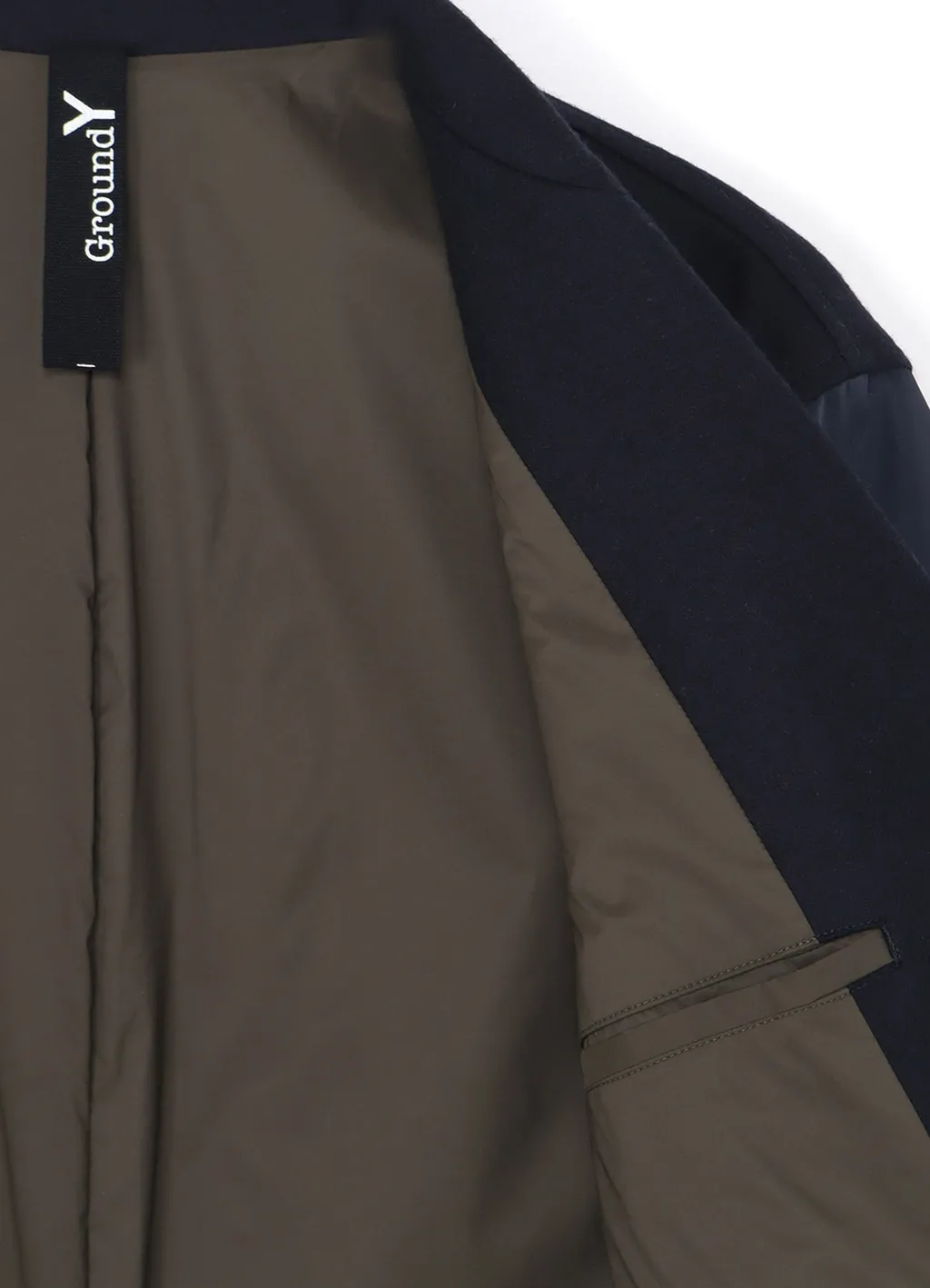 Top Dyed Light Flannel+ Nylon Twill Long Jacket Ma-1 Sleeve