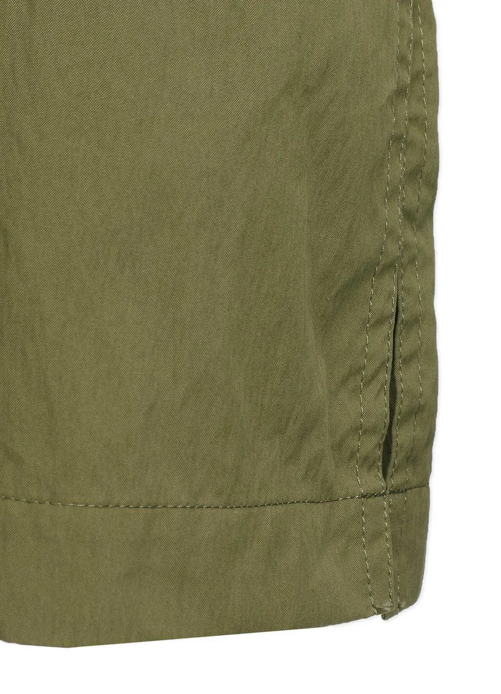 Cotton/Nylon Oxford Zipper Trench Coat With Fulled Wool Gauze Pockets